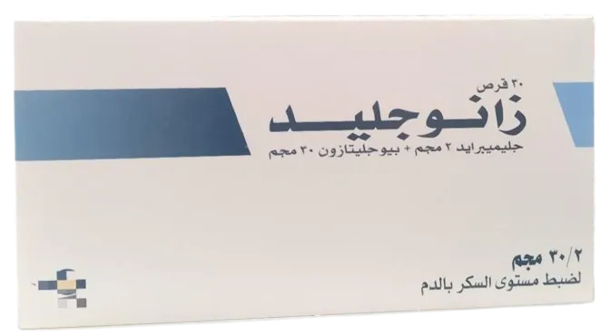 [code in gad:61781--code in mourad:61698] Zanoglide 2/30mg 30 tab - زانوجليد 2/30 مجم 30 قرص
