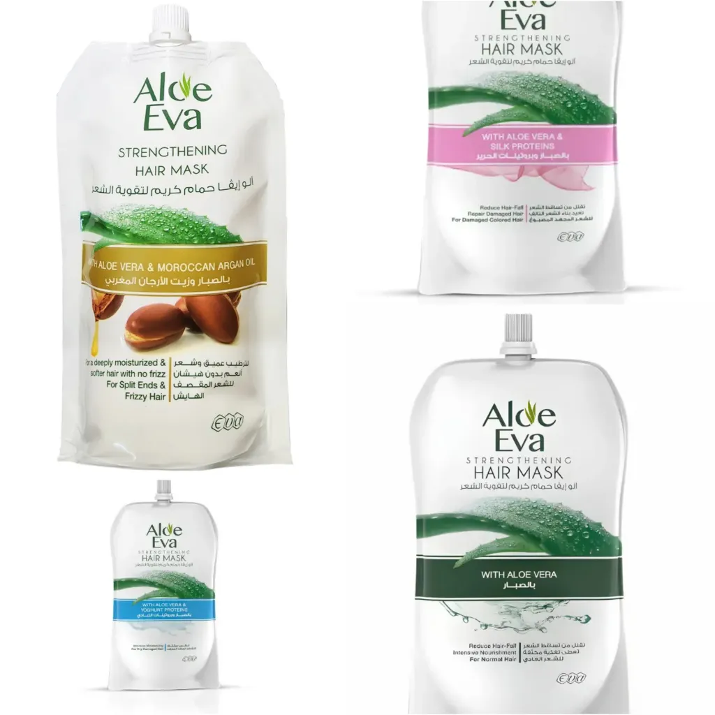[code in gad:67393--code in mourad:55942] Aloe Eva Hair Mask 250 gm - الو ايفا حمام كريم للشعر 250 جرام (بالصبار وزيت الارجان)