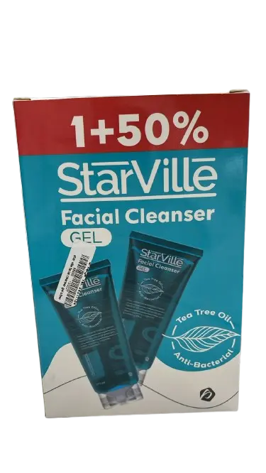 [code in gad:68639--code in mourad:] StarVille Acne Prone Skin Facial Cleanser Gel 200ml Promopack (50% On Second) - ستارفيل جل منظف للوجه للبشرة المعرضة لحب الشباب 200 مل (عرض خصم 50% على القطعة الثانية)