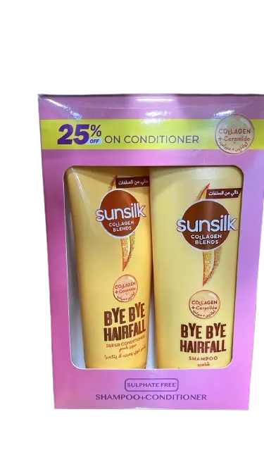 Sunsilk Collagen Blends Sulfate Free Shampoo  350ml + Super Conditioner 170ml - صانسيلك شامبو وبلسم سوبر كولاجين بليندز عرض خاص