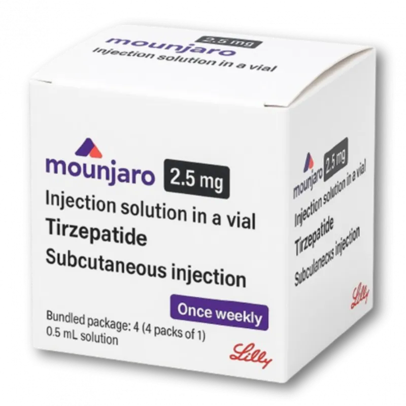 mounjaro injection 2.5mg 4 single dose vials - مونجارو 2.5 مجم محلول للحقن 4 فيال