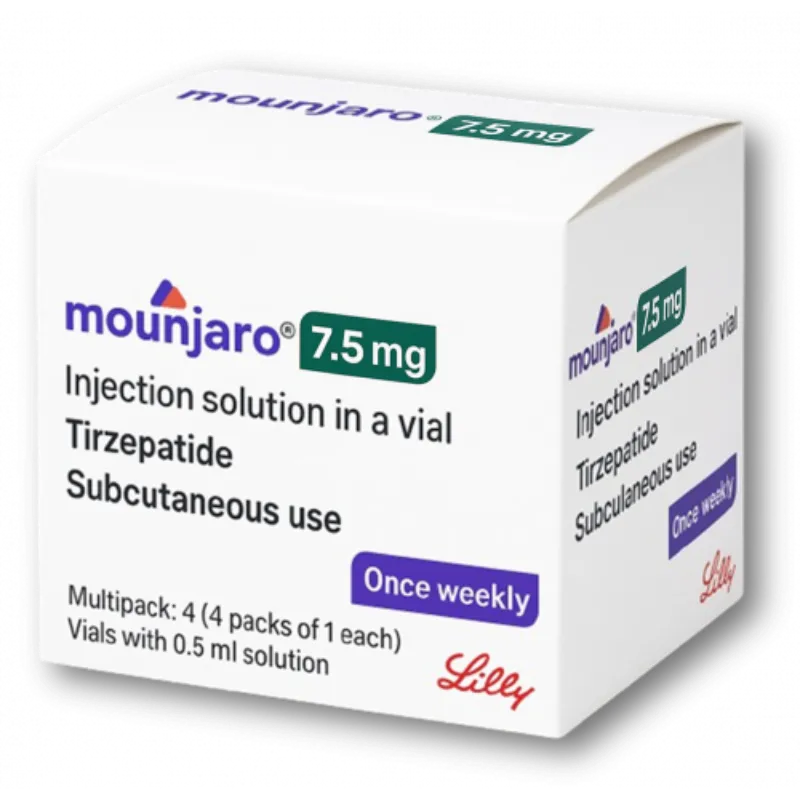 mounjaro injection 7.5mg 4 single dose vials - مونجارو 7.5 مجم محلول للحقن 4 فيال