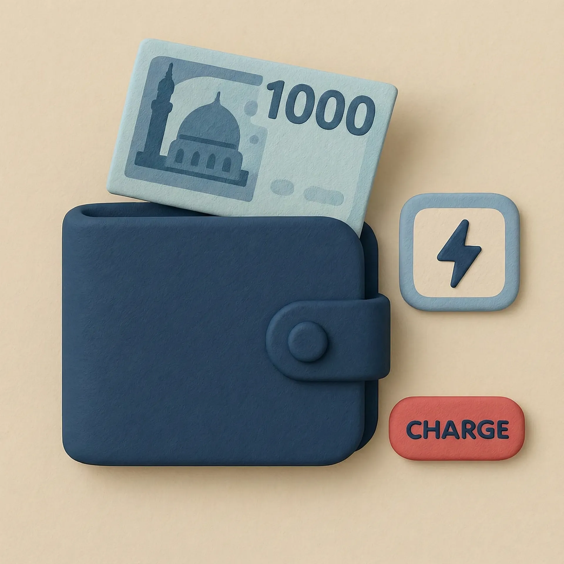 زيادة رصيد المحفظة الإلكترونية 