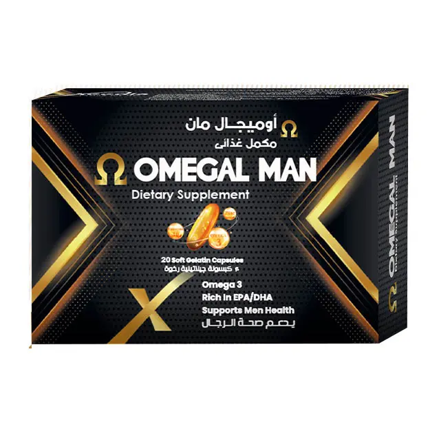 Omegal Man 30  Caps - اوميجال مان لدعم صحة الرجال 30 كبسولة