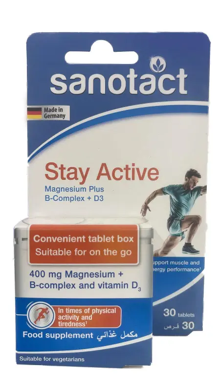 Sanotact Stay Active 30 Tabs - سانوتاكت ستاي أكتيف 30 قرص