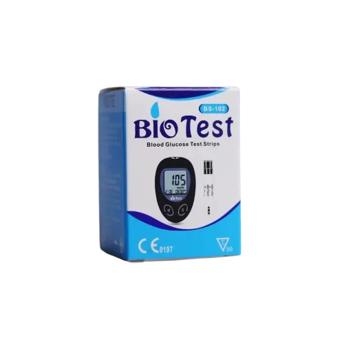 [code in gad:68523--code in mourad:] BIO TEST Blood Glucose Test 50 Strips - شرائط قياس سكر الدم بيو تيست 50 شريط