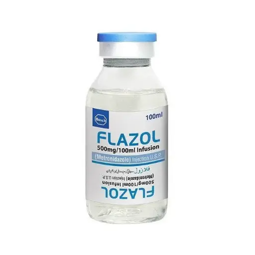 [code in gad:--code in mourad:26179] flazol 500mg/100ml i.v. infusion - فلازول 500مجم/100مل فيال للتنقيط الوريدي